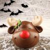 Christmas Elk Santa Snowman Ornaments Miniature Resin Figurine Garden Micro Landscape Decor Desktop Home Decorations