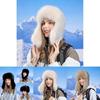 Winter Outdoor Womens Knit Warmth Hat With Earmuffs For Cold Weather Protection