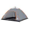 5 Person Camping Tent in Grey and Orange with Quick Release System