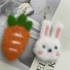 1 Pair Pendant Earrings Sweet Asymmetric Funny Winter Autumn Cute Rabbit Carrot Hook Earrings Jewelry Accessory