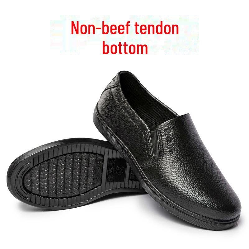 

Мужские водонепроницаемые низкие нескользящие резиновые сапоги - модная, всесезонная обувь на сухожильной подошве для рыбалки и кухни Non-beef tendon bottom, Size 41