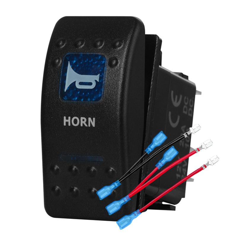 12v/24v Blue Led Light 5 Pin On Off SPST Rocker Switch 7 Pin On Off On ARB Carling Style Car Boat Waterproof Pump Push Switch
