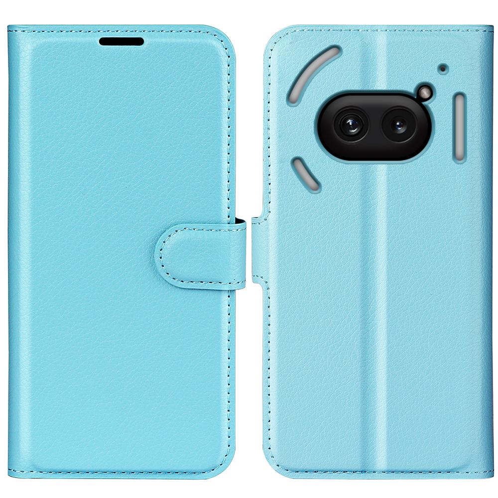 

Ни за что Телефон (2а) Плюс/Телефон (2а) Чехол Книжка Кожа Личи Текстура Подставка Держатель Карт Чехол для Телефона Blue