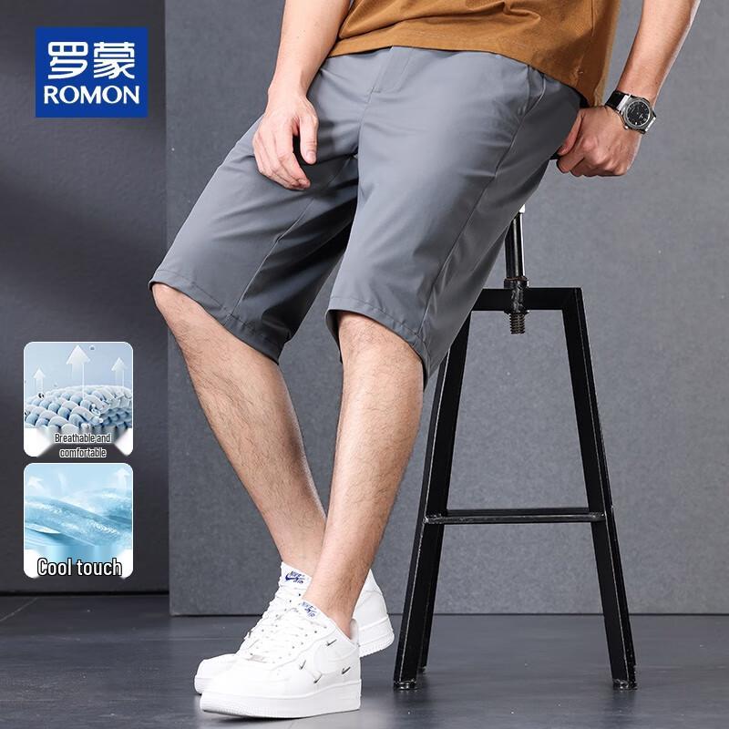 ROMON Men's Breathable Casual Work Shorts