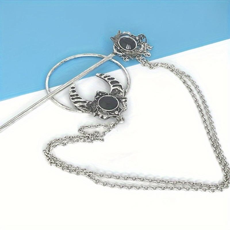 Vintage Butterfly Hair Claw Decoration For Women Inspire By Culture With Silver Plating and Crescent Shape Daily Use