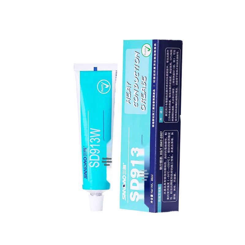 Mishima SD913 Thermal Silicone for Electronic Components: CPU, LED Bonding Paste, 1.2 W/mK Conductivity.