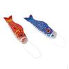 2Pcs Satin Japanese Windsock Carp Flag Sailfish Fish Wind Streamer 150cm/59.05inch