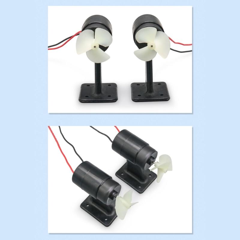 Strong Plastic Remote Control Boat Motor Underwater Propeller System High Efficiency Quiet Running Design for Boats