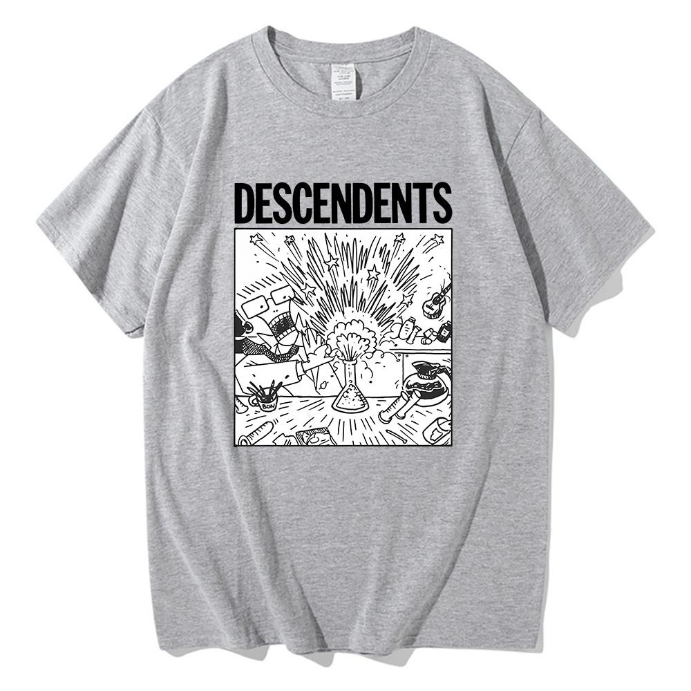 Pop Surfpunk Band Descendents T-shirt Men Summer Short Sleeve Tee-shirt Street Wear Graphic Printing T-shirt Grunge Fashion Tees