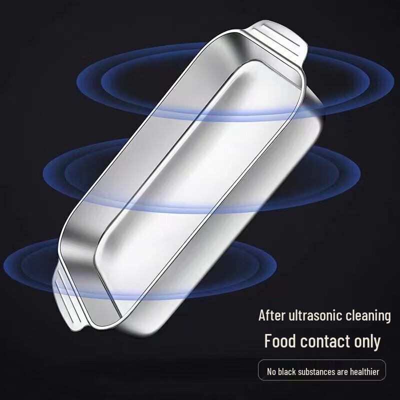 Obdélníkový nerezový pekáč a servírovací tác