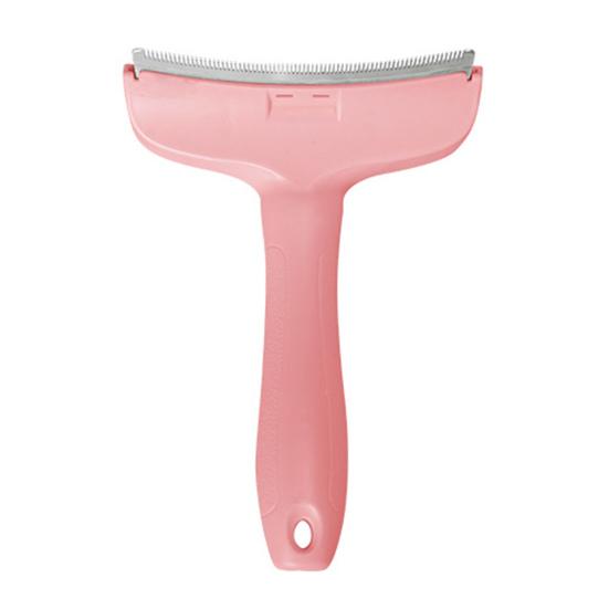 V-Tooth Deshedding Comb Pet Hair Removal Grooming Brush 1mm Teeth Shedding Comb with Ergonomic Handle for Dogs Cats