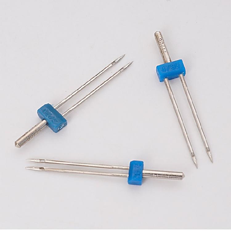 3Pcs Twin Needle Stretch Machine Needle and Presser Foot Replacement Set for Most Household Sewing Machine