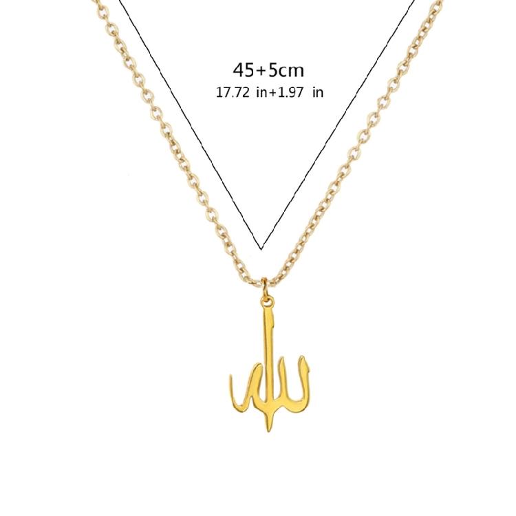 Arabic Name Necklace Symbol Choker Islamic Clavicle Chain Jewelry Couple Gift