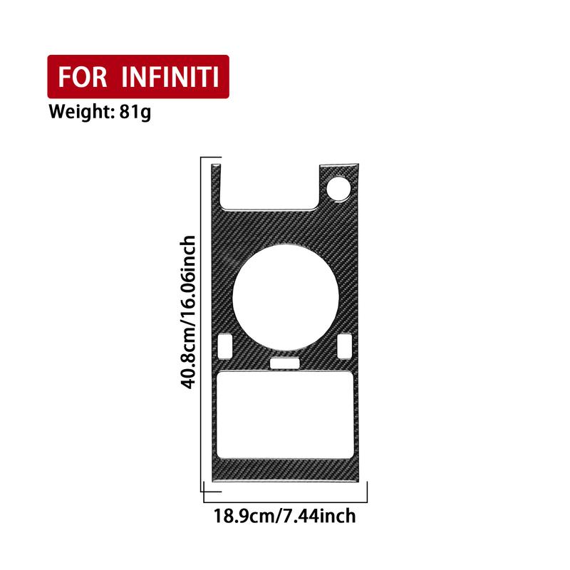 For Infiniti G35 2002-2004 Real Carbon Fiber Stickers Central transmission control Panel Car Accessories Interior decorative