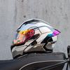 Helmet Men's and Women's Double Lenses Motorcycle Travel Helmet Personalized Tail Bluetooth Locomotive Helmet Four Seasons