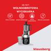 180W Slow Speed Juicer for Fruits and Vegetables COLD PRESS KLAUSBERG KB-7871