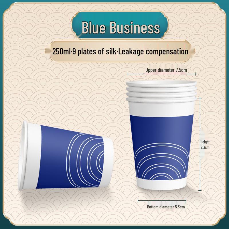 Durable Thickened Disposable Paper Coffee Cups for Home and Office