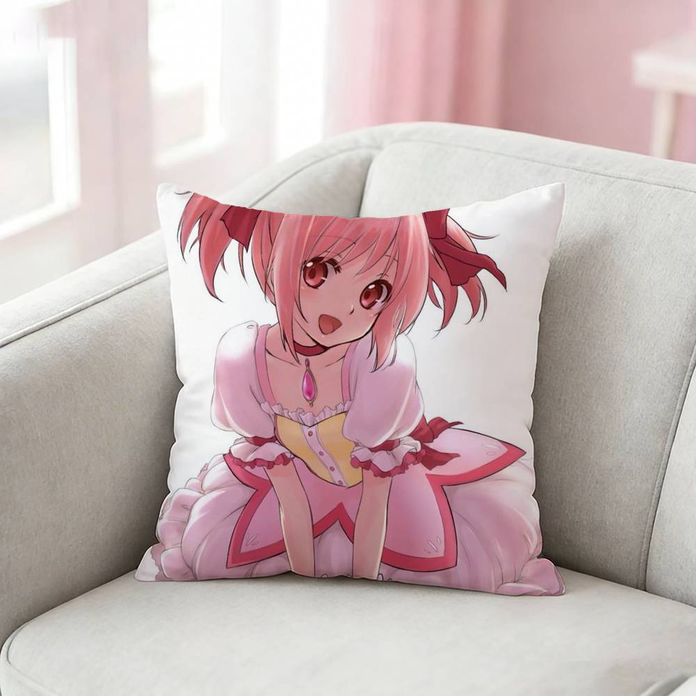 PPuella MMagi Madoka MMagica Pillow Case Pattern Printed Pillowcase For Living Room Sofa Cushion Cover