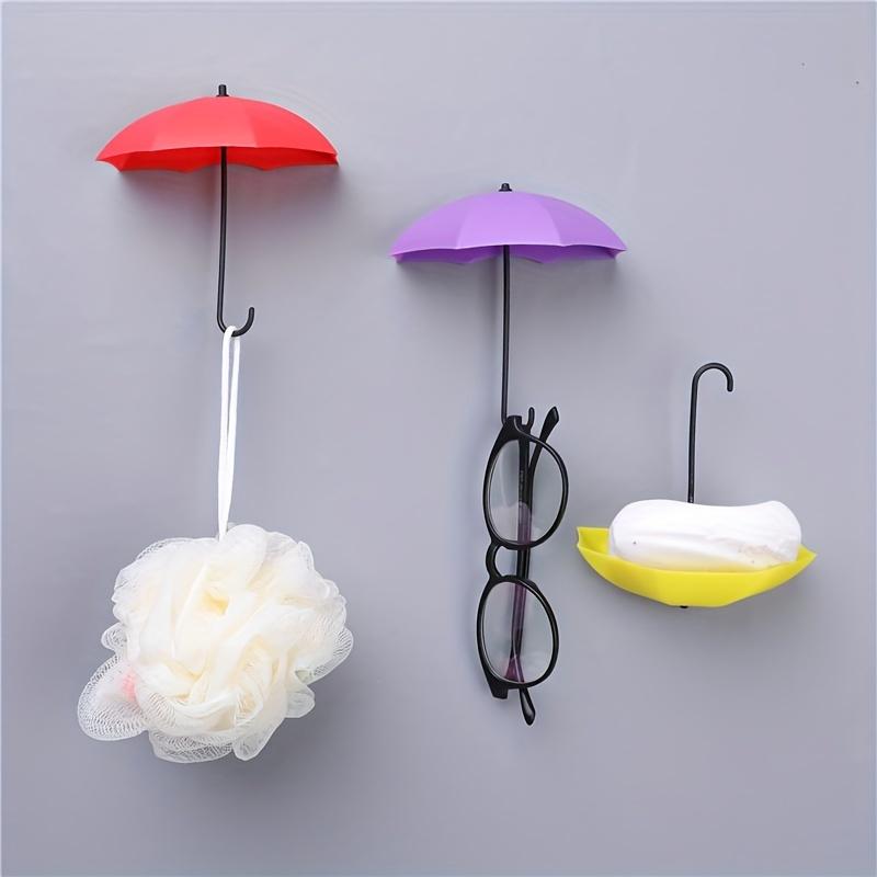9pcs/set Umbrella Wall Hangings, Easy to Install, Traceless and Nail-Free Cute Hooks, Multifunctional Decoration for Rooms and Living Spaces