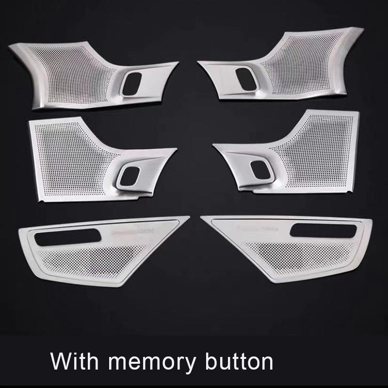 Akustischer Lautsprecher Dekor Edelstahl Autoteile Autoaufkleber Tür Türhupe für Volvo XC90 2015 2016 2017 2018 2024