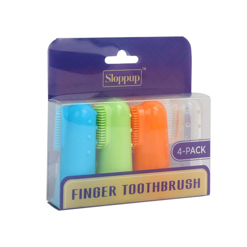 Dog Toothbrush Dog And Cat Oral Cleaning Products Finger Sleeve Cat Toothbrush Pet Finger Toothbrush