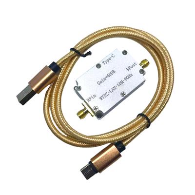High Flatness Amplifier LNA 10M-6GHz 40DB RF Signal Drive Low Noise Amplifier Front End For Software Radio FM Radio