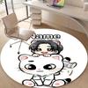 Personalized K-Kpop Team Round Chair Office Rug - Perfect for Mat, Office Chair & More - Ideal Gift for Birthdays and Holidays