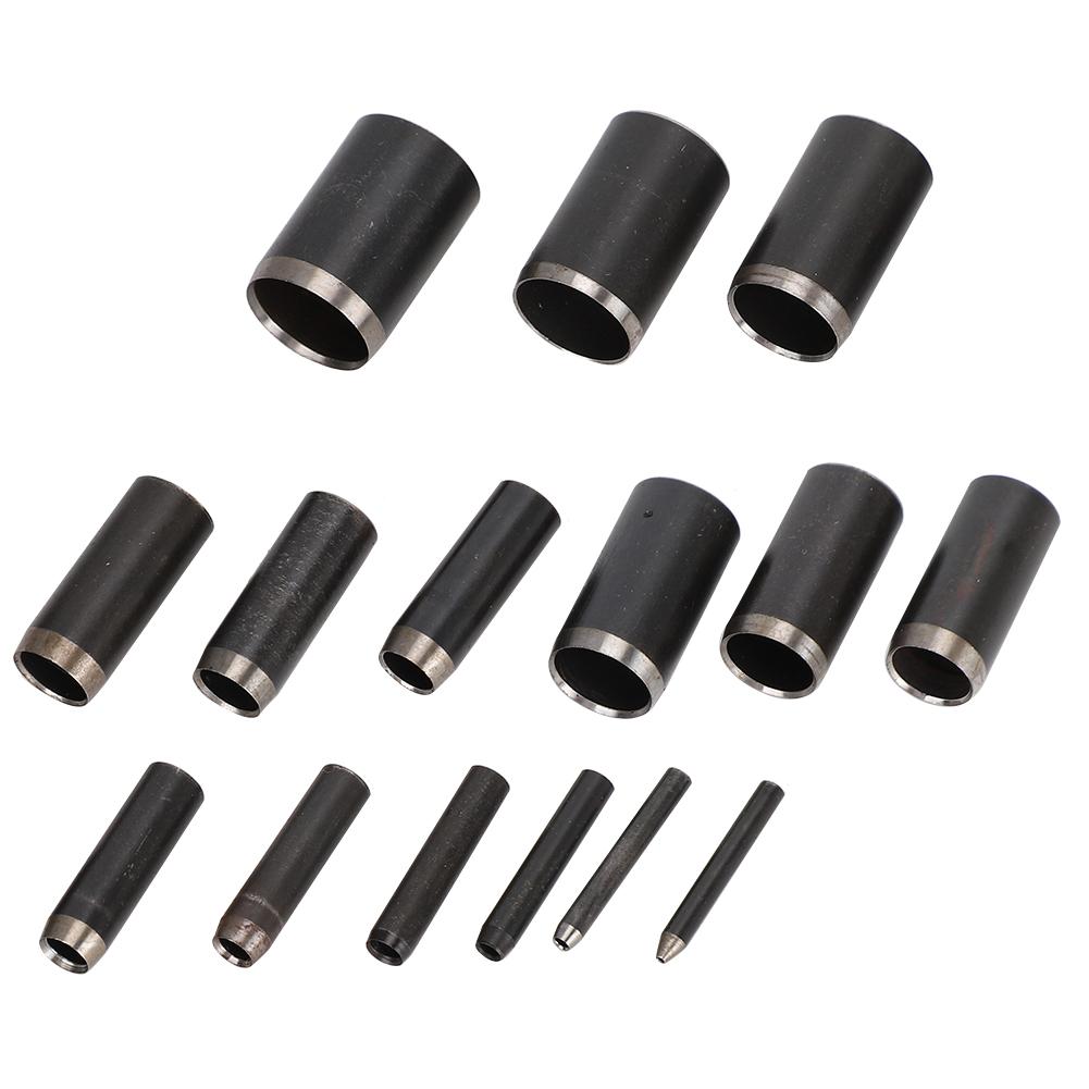 

Leather V Shape Punch DIY Tool Tail Cut Puncher Round Belt Perforated Accessory Set A31 round punch set (15 pieces)