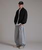 Like The Most Minimal Oversized Standard Collar Blouson Jacket_Black
