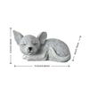 1 Piece Chihuahua Statue - Suitable for Decorative Garden, Lawn and Terrace, It Has a Realistic Sleeping Posture and Fine Hair Texture, Is P
