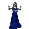 Women  Retro Literature Gothic Lace Floor Length Cosplay Retro Long Dress