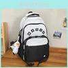 Large Capacity Vintage Retro School Backpack Waterproof Nylon Gender Neutral