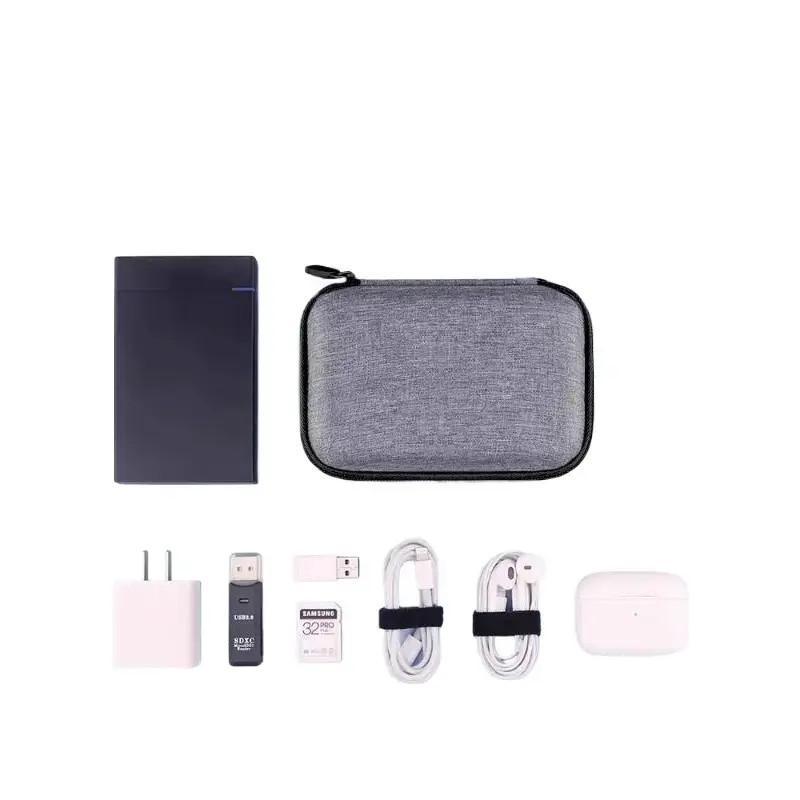 Data cable storage bag, power bank, earphone charger, digital accessories, travel portable storage box