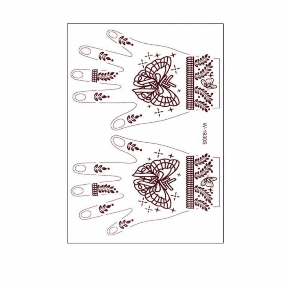 Mehndi Designs Henna Tattoo Stickers Flower Hand Tattoo Body Art Sticker  Music Festival