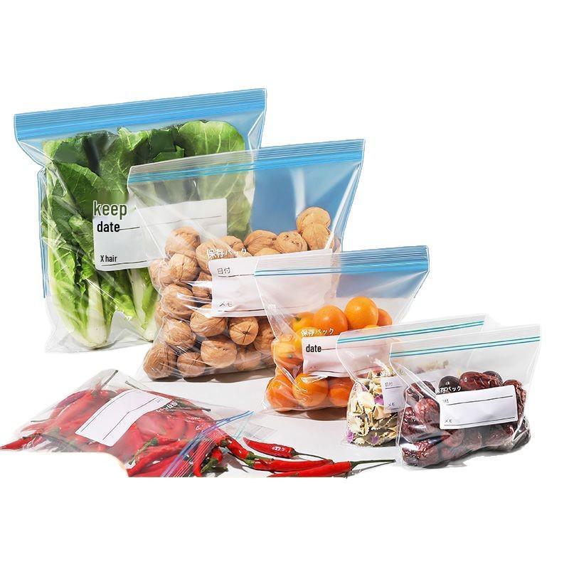 Lebensmittelechte, verdickte, selbstverschließende Frischhaltebeutel zum Einfrieren und Kühlen
