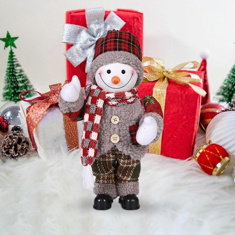 Music Santa Claus Doll Ornaments Christmas Gifts Old Man Snowman Doll Ornaments