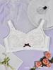 Lace No-wire Push-up Bra with Adjustable Straps Slim Fit Plus-size Underwear