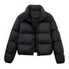 Solid color short Kendou style women's autumn and winter coat fashionable thickened warm zipper bread clothes cotton clothes tide