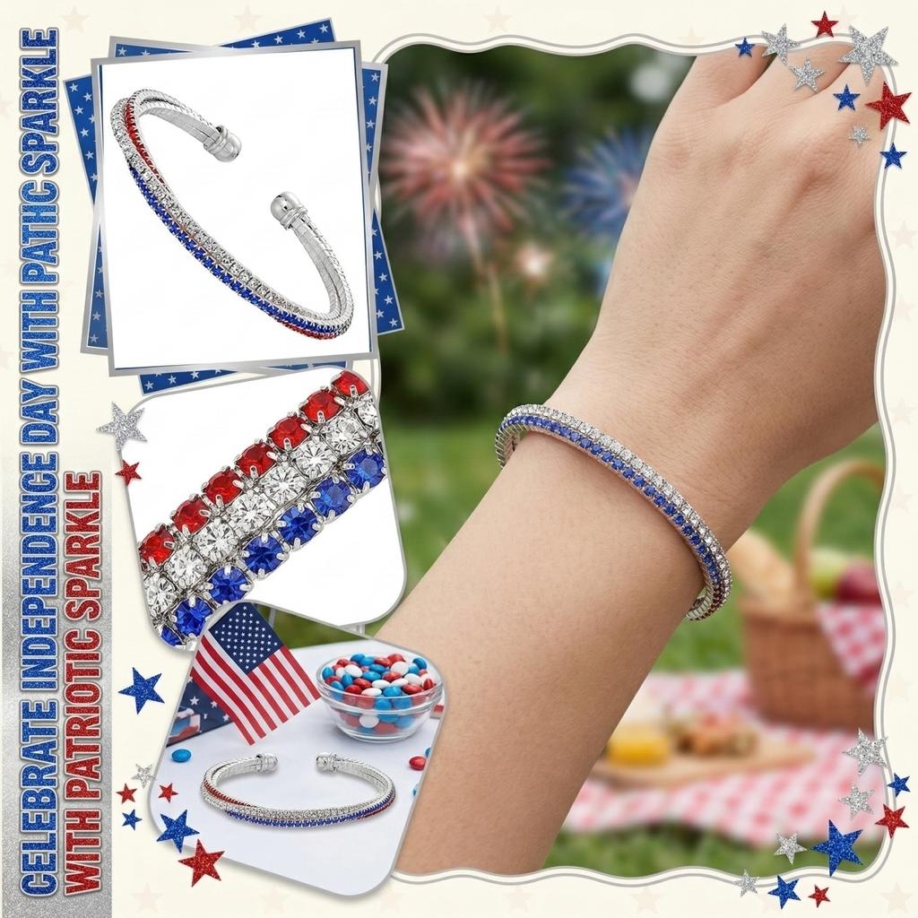 Acessórios de Pulseira Criativos e da Moda para o Dia da Independência