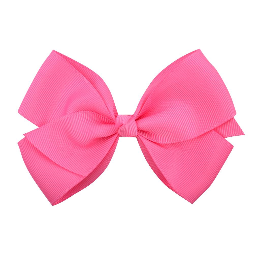 1pcs 4.5 Inches Sweet Candy Color Hair Bows With Clip Kids Girls Boutique Handmade Hair Clip Hairgrips Hair Accessories