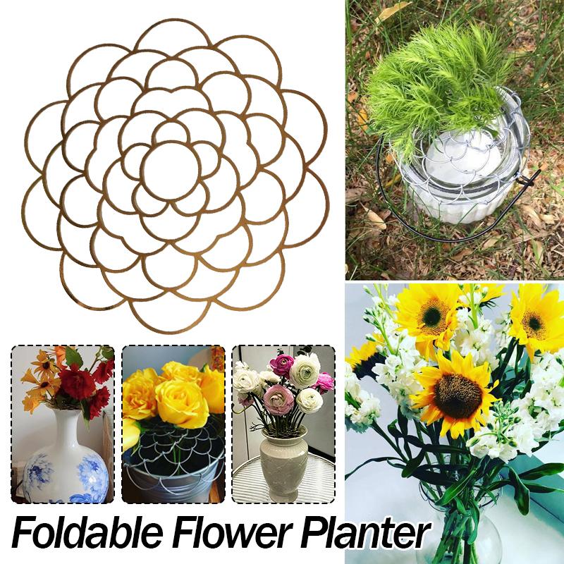 10-20cm Spiral Ikebana Stem Holder Vase Flower Arrangement Tools Accessory Spiral Stem Holder Grid Can DIY Bending Floral Frog