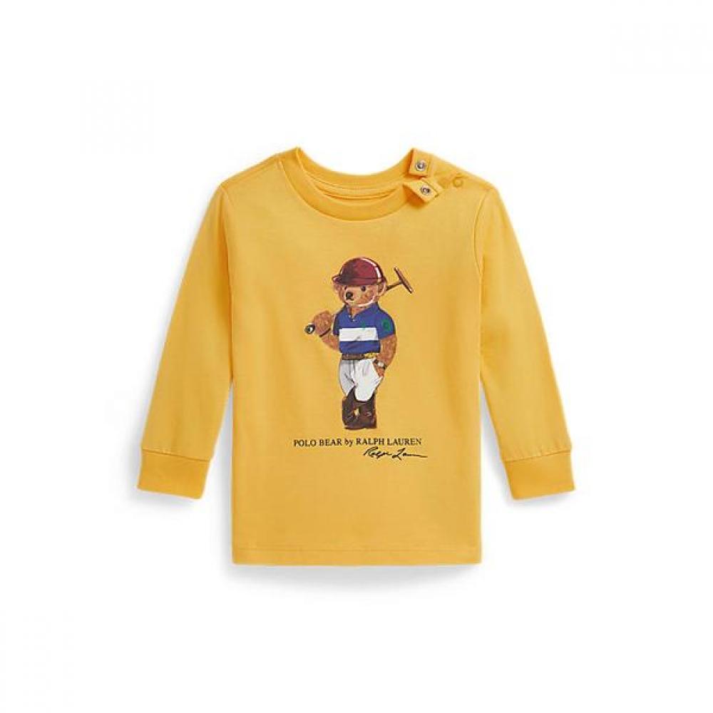 Polo Ralph Lauren Baby Boy Polo Bear Cotton Long Sleeve Tee 12M
