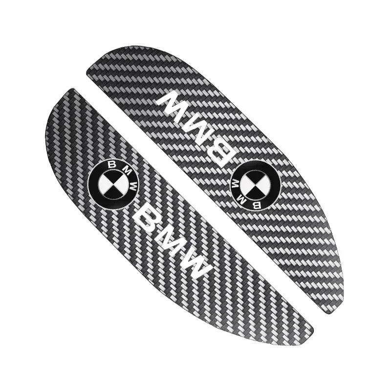 BAII9 2025 Hot 2pcs Car Rear View Mirror Sticker Rain Eyebrow For BMW 50th Kith 5 Series F20 E39 F10 F30 E90 E46 E60 G60 X5 E87 F11 G2
