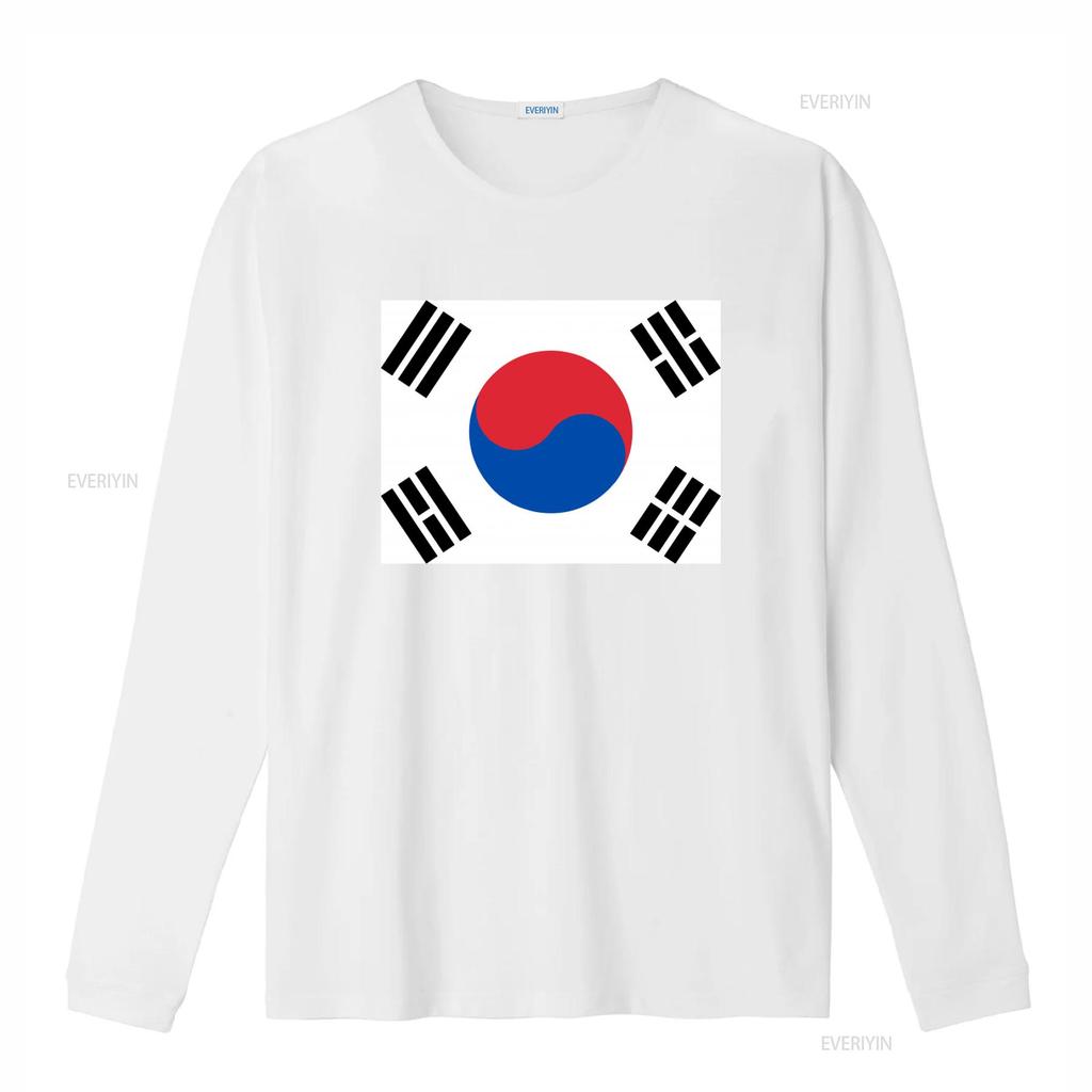 Vintage South Korea Flag Design T Shirt for Patriotic Fashion Enthusiasts vintage Washed Top For Everyday Wear Unisex