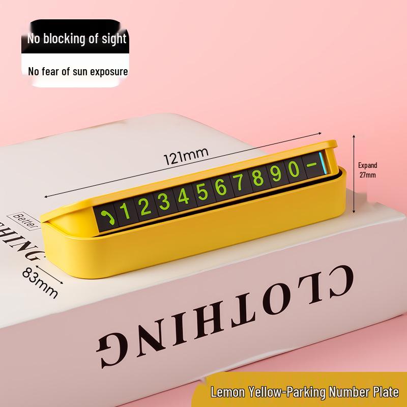 

Скрытый светящийся временный знак парковки для салона автомобиля