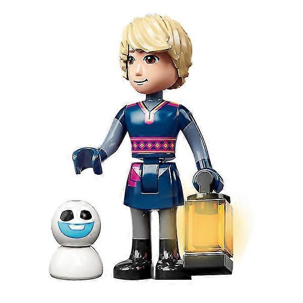 Conjunto de 5 peças/conjunto Série Frozen Minifiguras Kit de Blocos de Construção, Mini Figuras de Ação Elsa Anna Brinquedos para Crianças