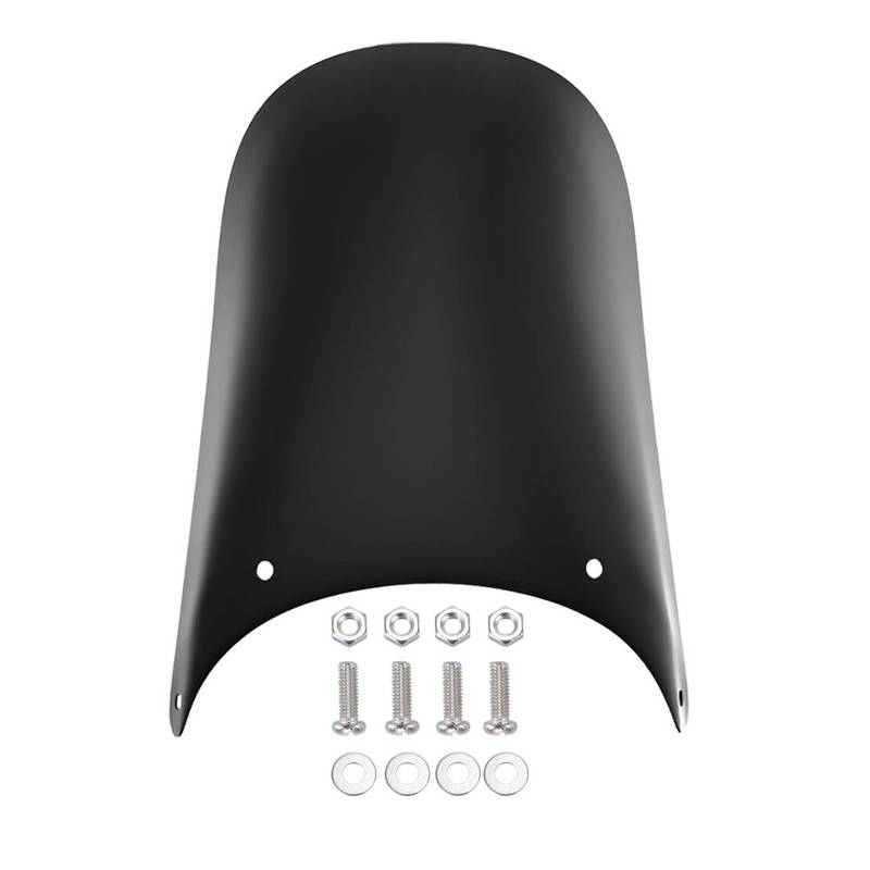 Motorcycle Front Rear Extension Fender Wheel Splash Mud Guard Extender 22.5x17cm Black PP Plastic