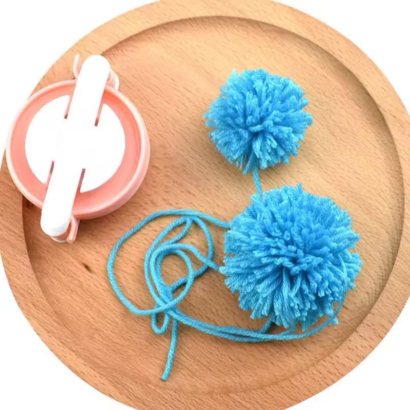 

8PCS Plush Ball Knitting Machine Knitting Craft Needle DIY Craft Supplies Manufacturer Knitting Tools Lemon Green