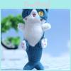 Lovely Pink And Yellow Plush Cat Mermaid Keychain Ideal For Bag Accessories