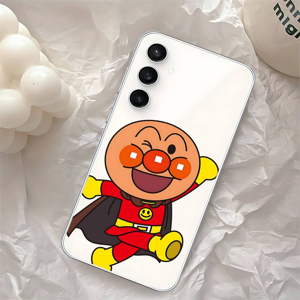 Anime A-Anpanman-s Cute Phone Case For Samsung Galaxy S25 S24 S23 S22 S21 FE Ultra Plus A32 A53 A13 A31 Soft Cover
